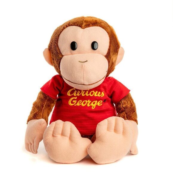 KIDS PREFERRED Curious George Press and Play Stuffed Animal with Music and Ligh - Picture 1 of 4